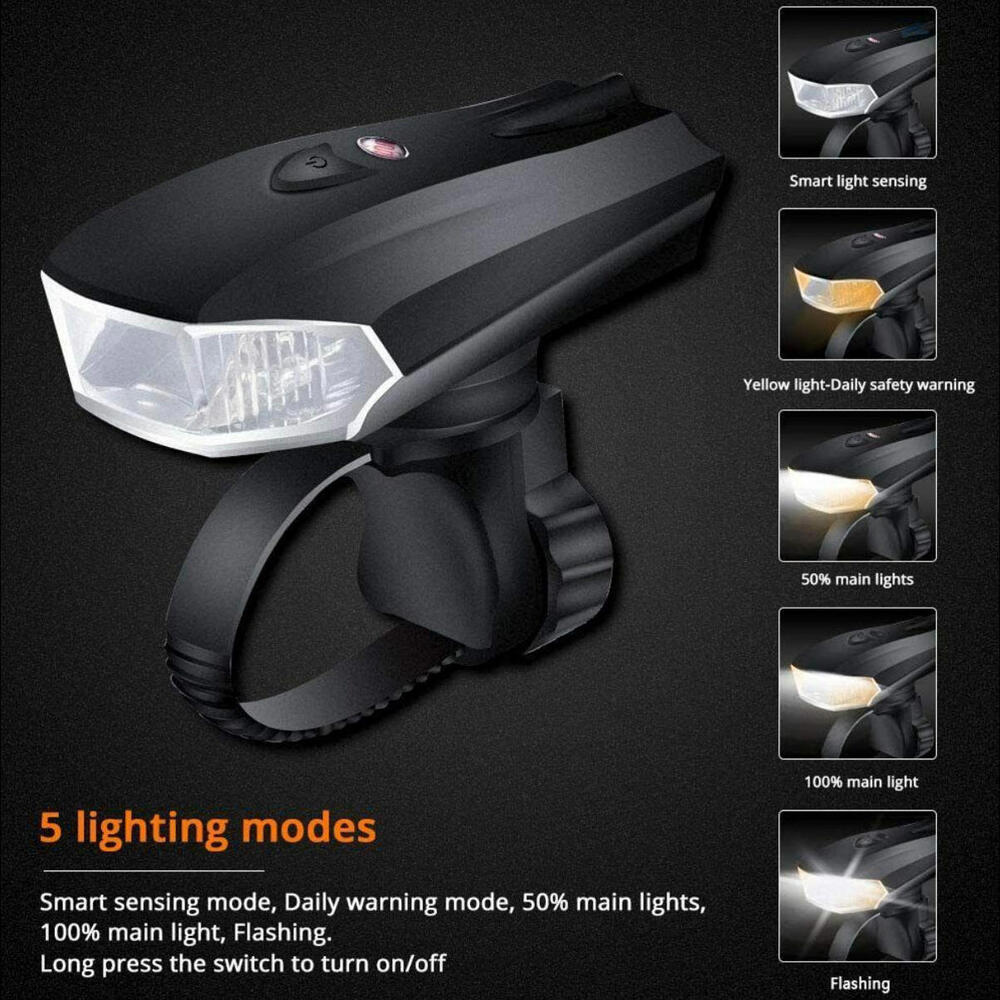 Rechargeable USB to Micro USB Bike Bicycle LED Lights Front and Back